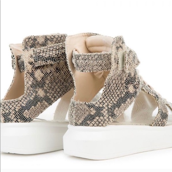 ❗️Last Pair Size 5❗️Snakeskin & Mesh Sneakers - Picture 4 of 4